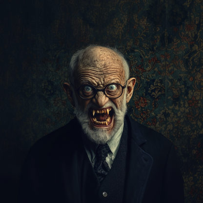 "Doctor Sigmund" original old man vampire in suit source.
