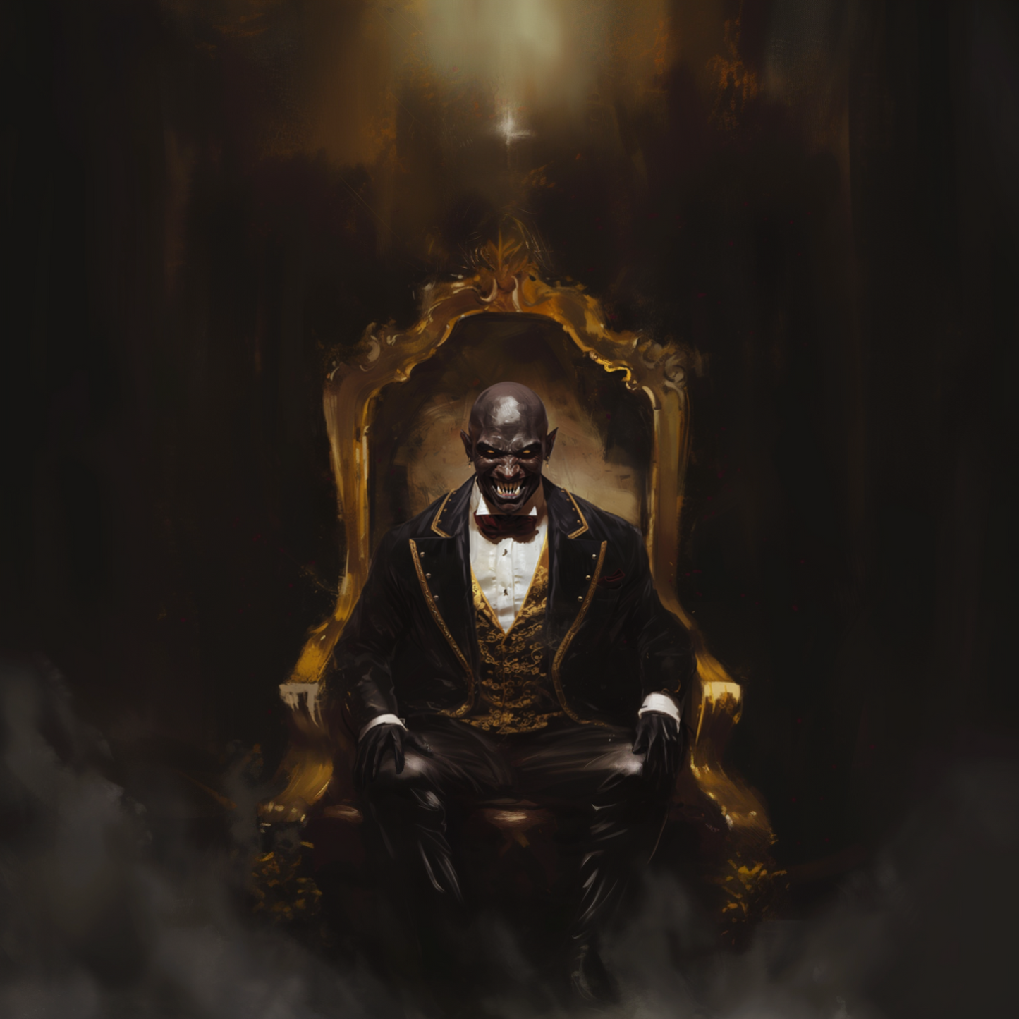 "Dracula's Throne" original regal black vampire source.
